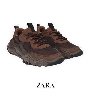 ZARA Kids | Brown | Multi Piece Technical Sneakers